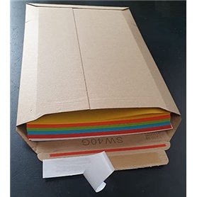 Suprawell SW40 Lot de 50 enveloppes d'expédition en carton ondulé fin 250 x 353 mm jusqu'à 25 mm