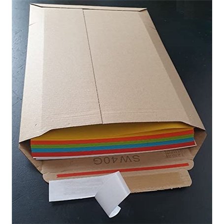 Suprawell SW40 Lot de 50 enveloppes d'expédition en carton ondulé fin 250 x 353 mm jusqu'à 25 mm