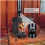 MIVAIUN Thermomètre de Poêle Magnétique Thermomètre de Tuyau de Poêle à Feu pour Le Compteur de Température Accessoires de chemi