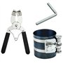 Compresseur de segment de piston 50-125 mm en acier inoxydable avec pince et anneau de piston