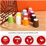 JOSPL Gobelet Carton, 100 Pièces 250ml Gobelet en Papier de Couleur Noel Gobelets en Papier Gobelet Carton Anniversaire Goblets 