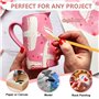 Set de 25 Pinceau Acrylique, Set de pinceaux pour Artistes avec pinceaux en Mousse, Set de pinceaux Peinture Enfant, Parfait pou