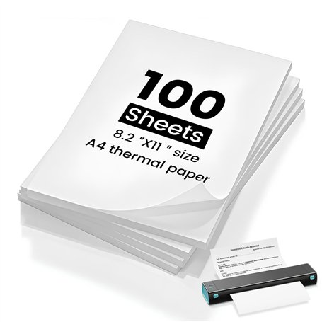 (100 feuilles) Papier thermique A4