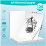 compatible avec la plupart des imprimantes thermiques A4