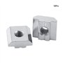 Jadeshay Écrous en T EU20-M5 écrou Coulissant en T en Acier au Carbone revêtu de Nickel 50pcs / lot pour Accessoires profilés en