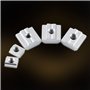 Jadeshay Écrous en T EU20-M5 écrou Coulissant en T en Acier au Carbone revêtu de Nickel 50pcs / lot pour Accessoires profilés en