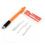 Mini Scie à Main Élagage en Métal + Plastique Scie à Main Multifonction avec 3 Lames Différentes Lames Outil Accessoire pour Déc