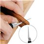 Mini Scie à Main Élagage en Métal + Plastique Scie à Main Multifonction avec 3 Lames Différentes Lames Outil Accessoire pour Déc