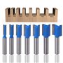 ASNOMY 7Pcs Fraise droite à queue de 8 mm