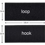 QILIMA Lot de 20 Bandes auto-adhésives extra fortes double face NdIndustrie Rectangle Adhésif Double Face Noir Puissant Réutilis