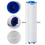 BOBOZHONG Filtre de la Pomme de Douche,10 pièces Filtre de Remplacement pour tête de Douche PP Filtre de Coton Chlore et Le Fluo