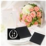 BOBOZHONG Boite Cadeau Bijoux,6 PC Coffrets Cadeaux de Boîte Cadeau Carrée Boîte à Bijoux en Carton,Boite Emballage Bijoux Carto