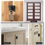 BOBOZHONG Loquet de Porte,2 pièces en Acier Inoxydable à Bascule,Verrou Coulissant, Verrou de Porte,Verrou de Porte avec 8 Vis M