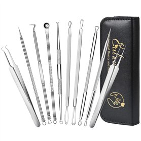 10Pcs Extracteur Point Noirs Professional Trousse à Outils