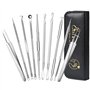 10Pcs Extracteur Point Noirs Professional Trousse à Outils
