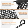 Filet pour Casque Moto，Filet Moto avec 4 Crochets丨Filet Araignée Moto pour Vélo Moto Fixer Casque Moto Filet Etc (Noir)