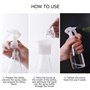 2 Bouteilles En Vaporisateur De 200ml Avec Boucle De Verrouillage-contenant Liquide Rechargeable Pour le Démaquillant, Solution 