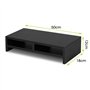 Ejoyous Support de Moniteur en Bois, Portable Moniteur Stand avec 2 Tiroirs, Support pour Réhausseur Moniteur pour PC Ordinateur