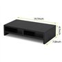 Ejoyous Support de Moniteur en Bois, Portable Moniteur Stand avec 2 Tiroirs, Support pour Réhausseur Moniteur pour PC Ordinateur
