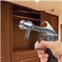 Pistolet Sablage Pneumatique Kit avec 4 Buses en Céramique 4.5/5/6/7mm Pression d'Air 60-120PSI Pulvéri