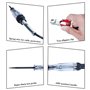 Ejoyous Testeur de Circuit de Tension de Voiture, 6-24V DC Stylo Testeur de Tension de Camion avec Ampoule D'indicateur et Fil d