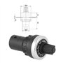 10k Potentiomètre，Jectse gouverneur rotatif potentiomètre Inverter convertisseur disque résistance à vitesse variable potentiomè