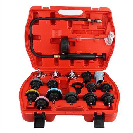 EBTOOLS pour Test Circuit Refroidissement 18PCS Détecteur de fuites pour réservoirs d'eau pour Voitures