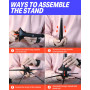 Eastar Support de trompette portable pliable en métal pour instruments en laiton EST-001