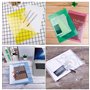 24 Pièces Pochette Plastique A4 Colorée Pochette Documents Transparent Document Dossier Pochettes Chemises avec Bouton-Pression 