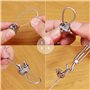 20 Pièces Serre Cable Acier M2 Serre Cable Inox 304 U Boulon Clip de Câble Métalliques pour Câble Métallique de Corde 2mm
