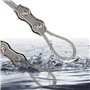 14 Pièces Duplex Clips M4 Câble Métallique Clips Inoxydable 304 Pinces Duplex pour Gréement de Câble Métallique de 4 mm