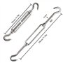 6 Pièces Tendeur Cable M5 Tendeur Cable Inox 304 Réglable Crochet de Ridoir et Crochet pour Tendeur de Fil Cable Acier Corde Cro