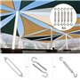 6 Pièces Tendeur Cable M5 Tendeur Cable Inox 304 Réglable Crochet de Ridoir et Crochet pour Tendeur de Fil Cable Acier Corde Cro
