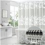 Anneaux Rideaux Metal 40 Pièces Pince à Rideaux Anneaux Rideaux Douche 38mm Clips de Rideau Anneaux Argent pour Tringle à Rideau
