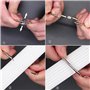 Anneaux Rideaux Metal 40 Pièces Pince à Rideaux Anneaux Rideaux Douche 38mm Clips de Rideau Anneaux Argent pour Tringle à Rideau