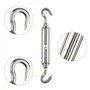 6 Pièces Tendeur Cable M6 Tendeur Cable Inox 304 Réglable Crochet de Ridoir et Crochet pour Tendeur de Fil Cable Acier Corde Cro