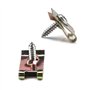 MaxAwe Écrous en tôle d'acier inoxydable, 110 pièces en métal de type U, clips de fixation pour la plaque de décoration intérieu