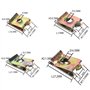 MaxAwe Écrous en tôle d'acier inoxydable, 110 pièces en métal de type U, clips de fixation pour la plaque de décoration intérieu