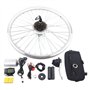 Ebike Kit de conversion de roue arrière 28" 36 V 350 W avec affichage LCD, capteur PAS et sac de contrôleur, levier de frein pou