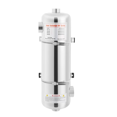 GAOUSD Chauffage de Piscine en Acier Inoxydable 60 KW Échangeur de Chaleur de Piscine