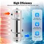 GAOUSD Chauffage de Piscine en Acier Inoxydable 60 KW Échangeur de Chaleur de Piscine,Débit d'eau De Piscine 250 L/Min Débit d'e