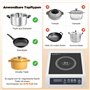 Cuisinière à induction commerciale 3500 W, cuisinière à induction professionnelle avec chauffage rapide et contrôle de la tempér