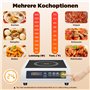 Cuisinière à induction commerciale 3500 W, cuisinière à induction professionnelle avec chauffage rapide et contrôle de la tempér