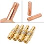 14pcs Poste a Souder Mig sans Gaz Embouts de Contact de Buse de Soudage 15AK MIG/MAG Support de Connecteur de Gaz M6 0,6 0,8 1,0