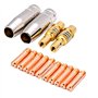 14pcs Poste a Souder Mig sans Gaz Embouts de Contact de Buse de Soudage 15AK MIG/MAG Support de Connecteur de Gaz M6 0,6 0,8 1,0