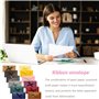 TYFYH 24 Pcs Enveloppes Colorées, Enveloppe Cadeau, Enveloppes en Papier Kraft Rétro, Enveloppe de Carte Postale, Enveloppe Mari