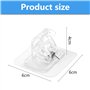 OMJMYY 8 Pièces Supports pour Tringles à Rideaux Auto-AdhéSifs Support Tringle Rideaux sans Percage Crochet Rideau Adhesifs pour