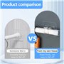 OMJMYY 8 Pièces Supports pour Tringles à Rideaux Auto-AdhéSifs Support Tringle Rideaux sans Percage Crochet Rideau Adhesifs pour