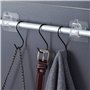 OMJMYY 8 Pièces Supports pour Tringles à Rideaux Auto-AdhéSifs Support Tringle Rideaux sans Percage Crochet Rideau Adhesifs pour
