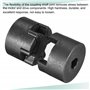 sourcing map Flexible Accouplement Arbre 12mm à 20mm 53mm x 44.5mm Moteur Coupleur Raccord